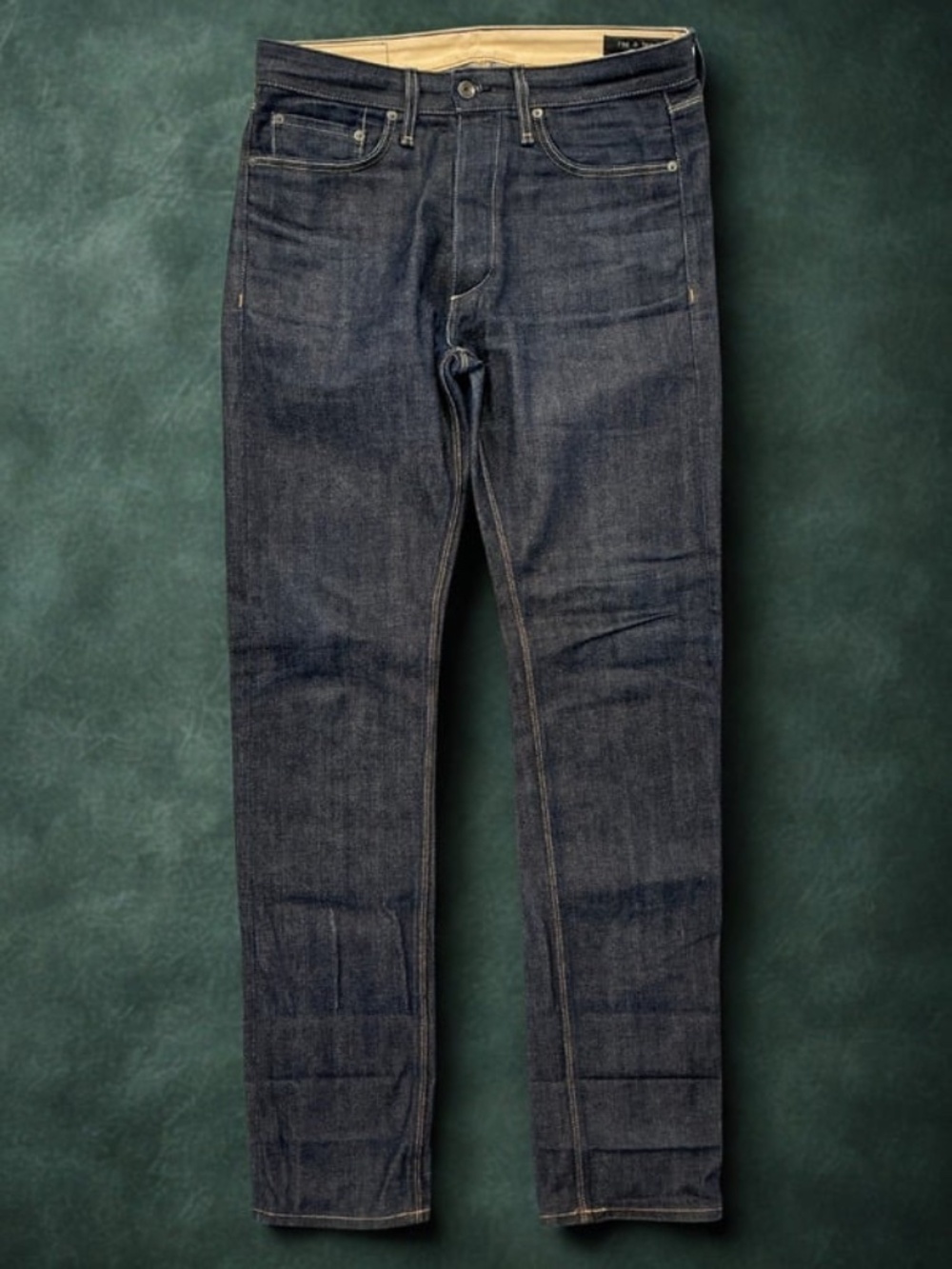 rag & bone Fit 4 Straight Selvedge Jeans - Raw Denim